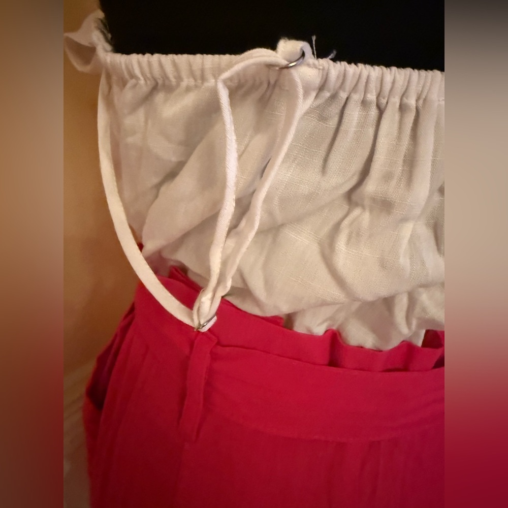NWT Altar’d State Tori Jumpsuit in pink & white Sz large - Picture 8 of 12